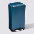Poubelle rectangulaire à pédale métal 30L, Bleu marine Ariane - image 1