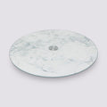 Plat tournant effet marbre, Blanc - image 1