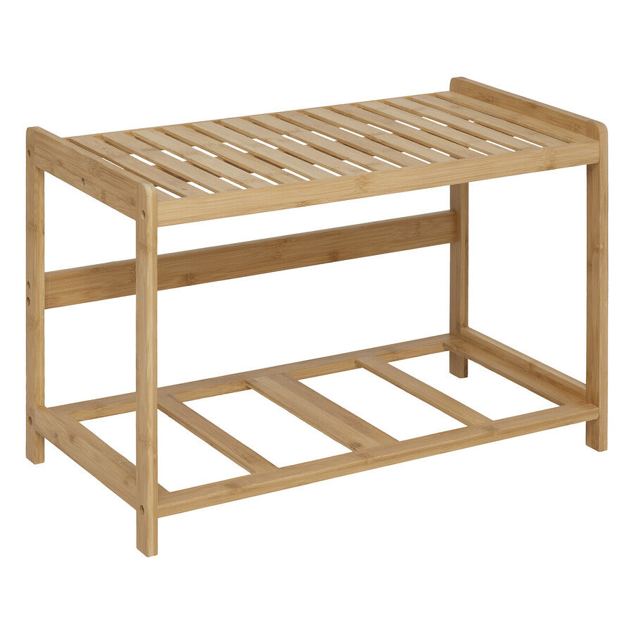 Banc de rangement avec 2 paniers, bambou Tidy box - image 4