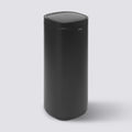 Poubelle métal 50L avec ouverture pression, Noir - image 1