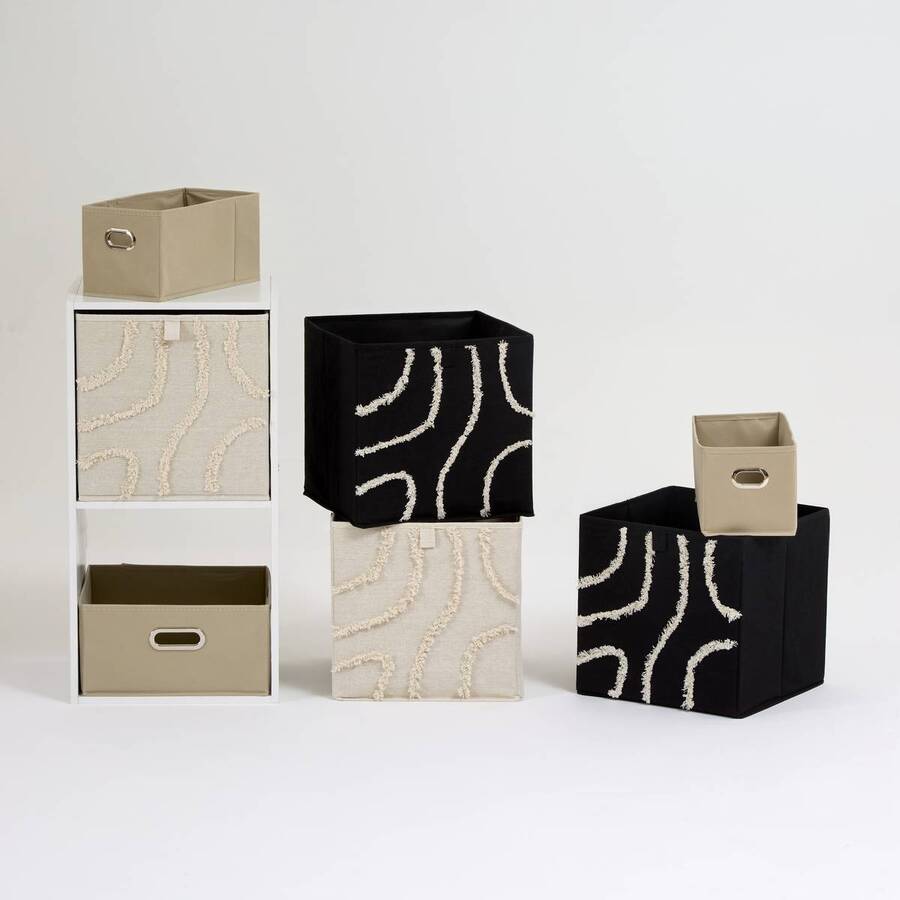 Boîte en carton, 31x31 cm, Beige Mix'n Modul - image 2