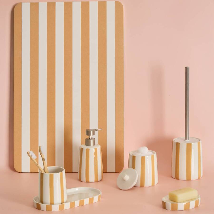 Porte-brosse à dents, Jaune Strio - image 2