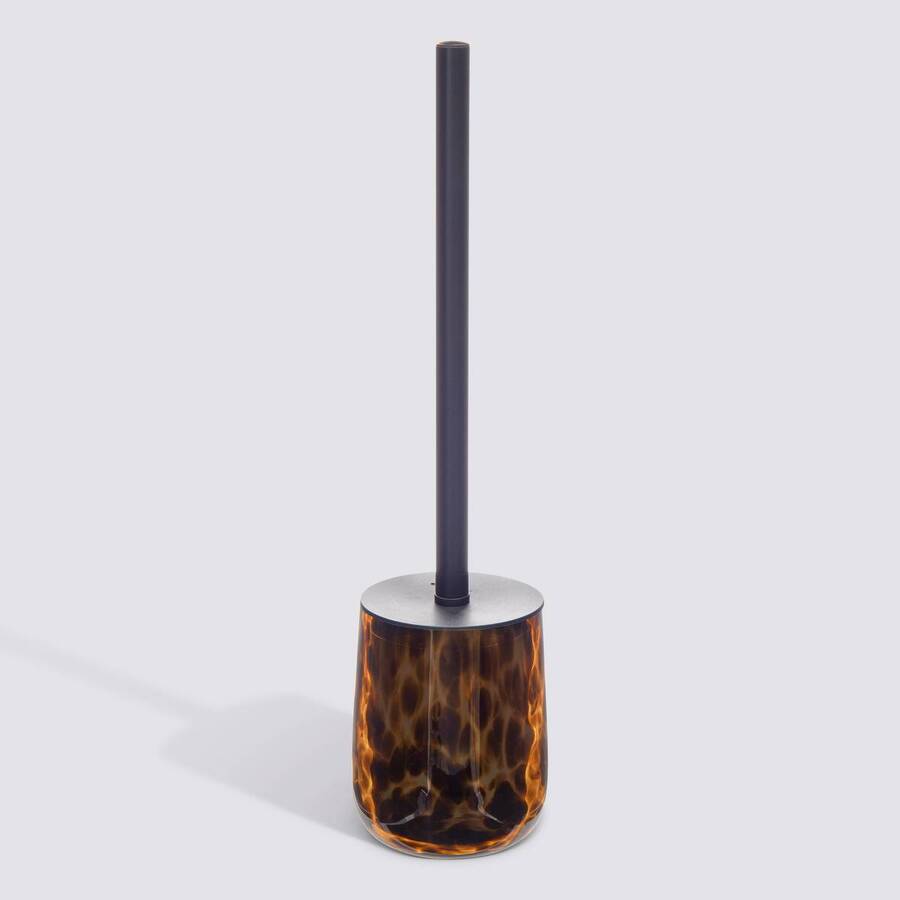 Brosse WC, H.39 cm, Marron Dotty - image 1
