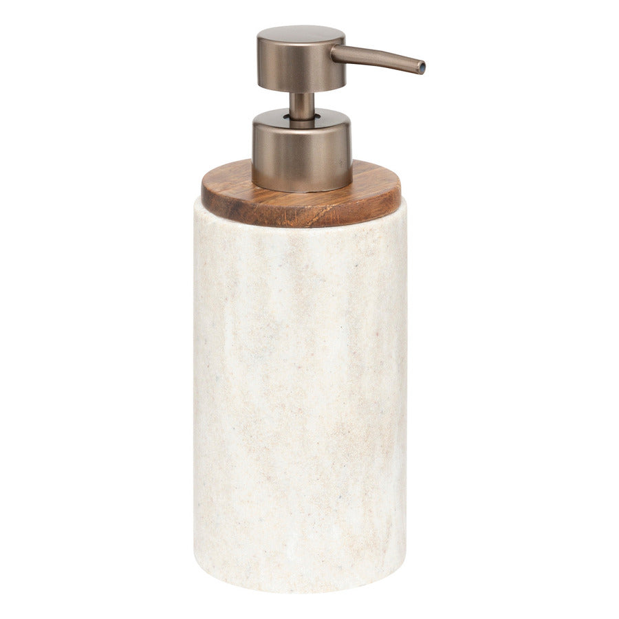 Kit de 3 accessoires de salle de bain, Effet travertin Come - image 2