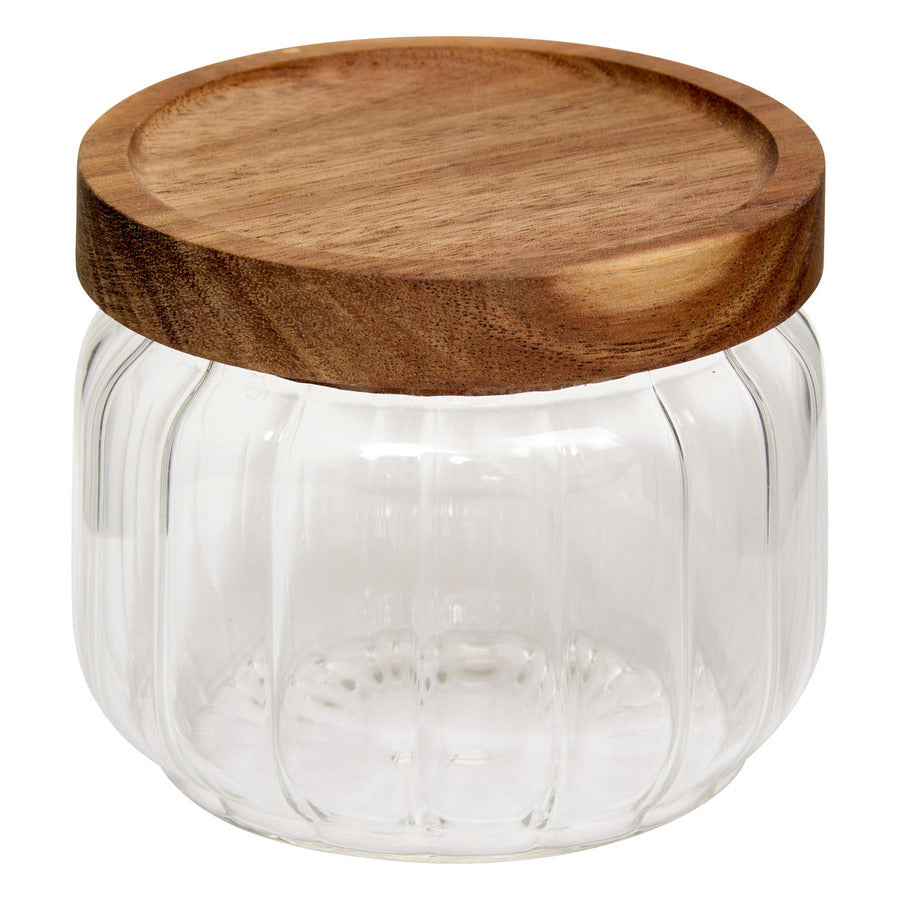 Lot de 3 bocaux, verre, couvercle acacia, 0,3/0,5/1L Harmony - image 4