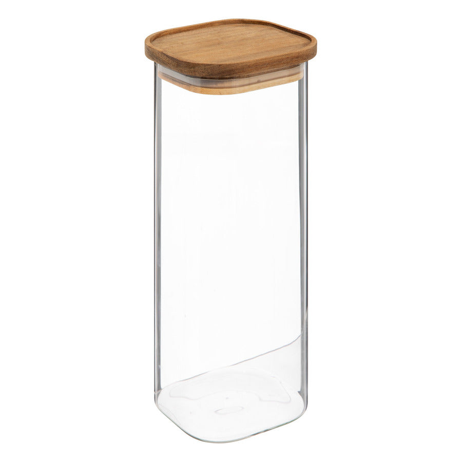 Lot de 3 bocaux, verre, couvercle acacia, 0,6/1/2L Hermet - image 3