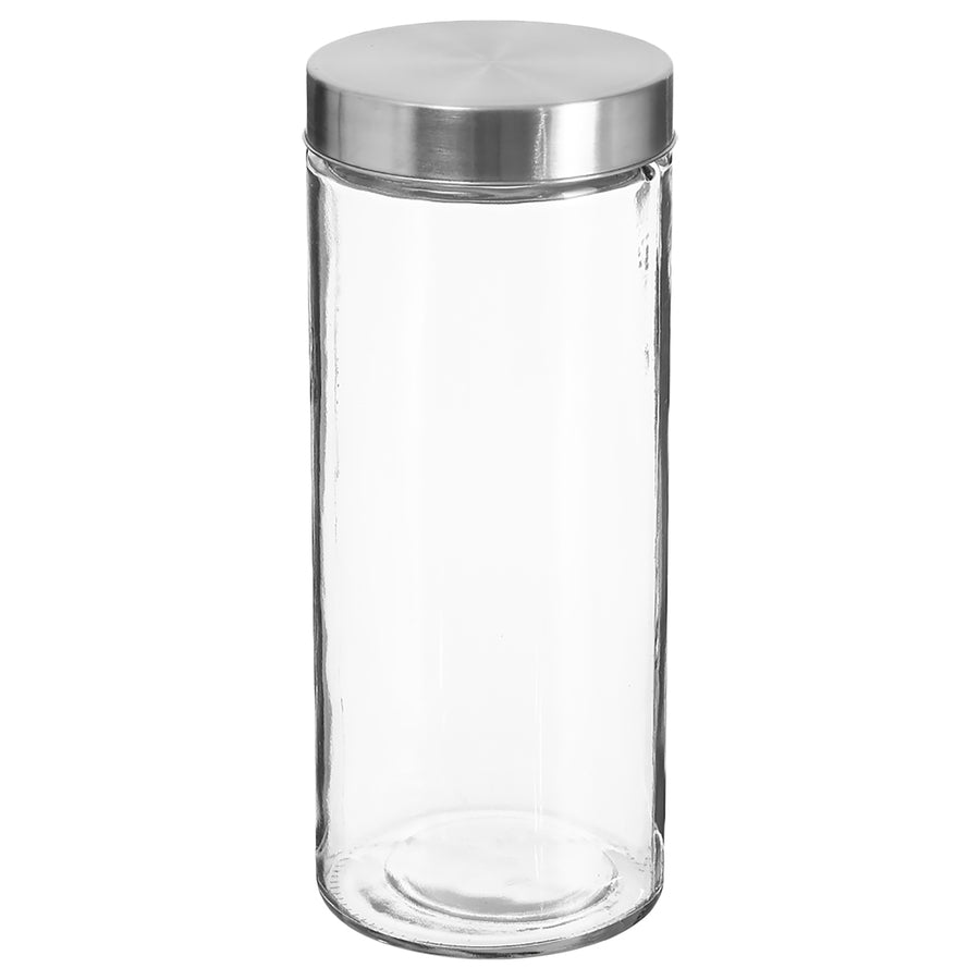 Lot de 3 bocaux, verre, couvercle inox, 0,75/1,2/2L Nixo - image 2