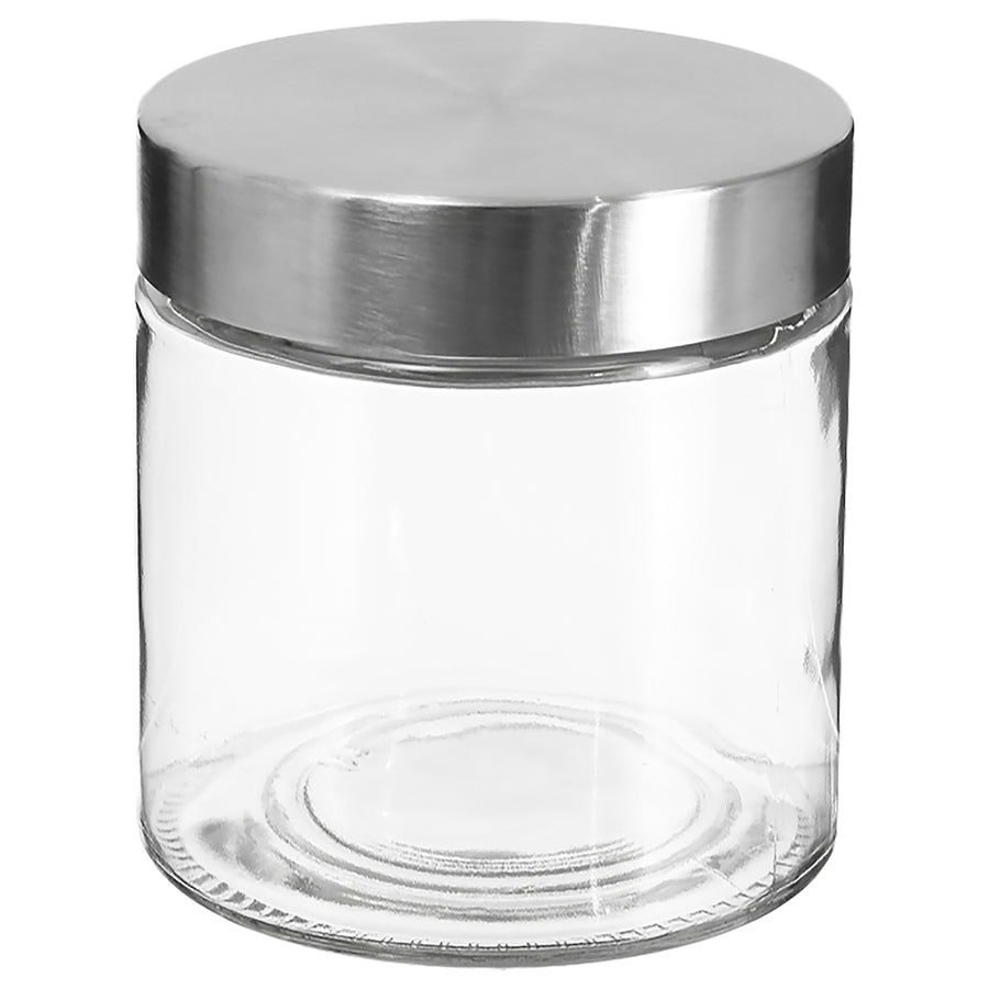 Lot de 3 bocaux, verre, couvercle inox, 0,75/1,2/2L Nixo - image 4