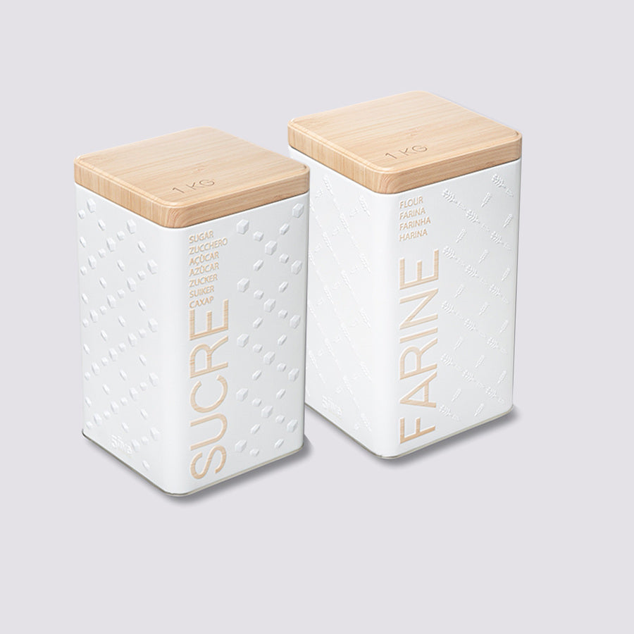 Lot de 2 boîtes de conservation, 1kg Scandi Edition - image 1