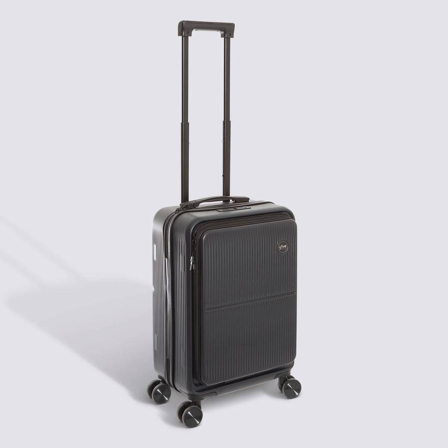 Valise 8 roues, Ouverture frontale, 40L, Noir - image 1