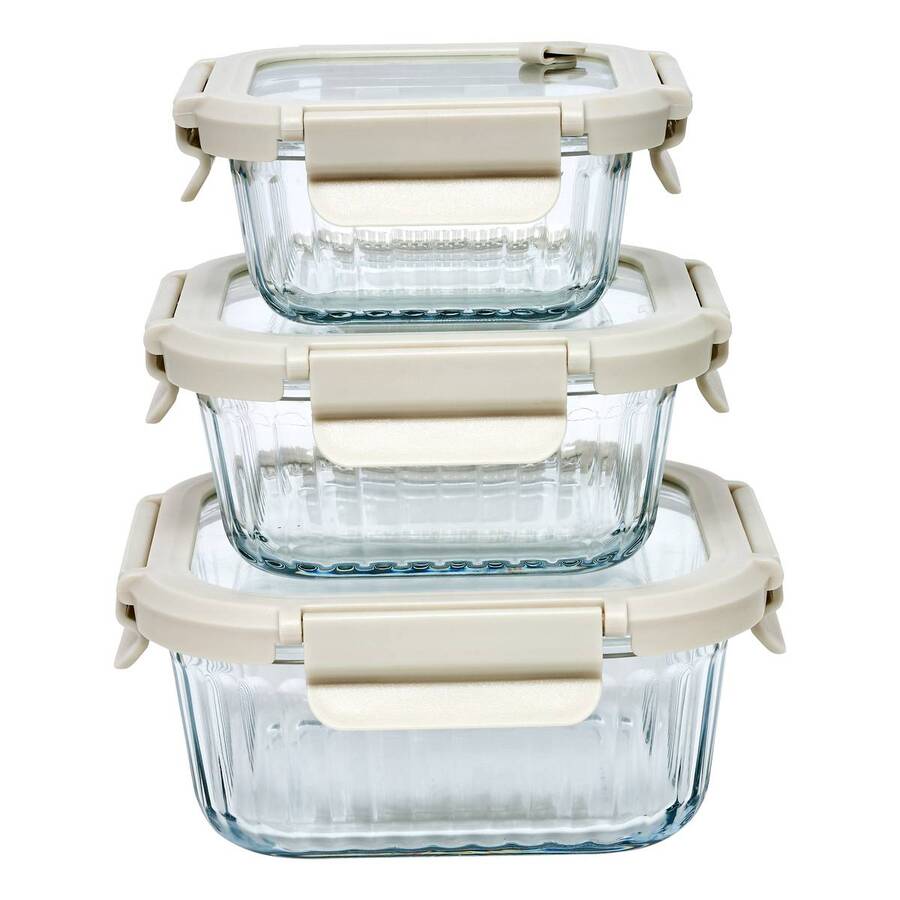 Lot de 3 boîtes de conservation, 3,2/5,2/8L, Transparent Clipeat+ - image 2