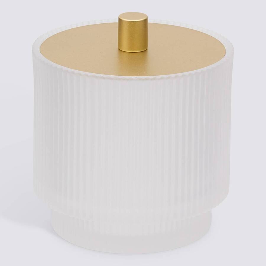 Pot à cotons, D.9,8 cm, Blanc Solis - image 1
