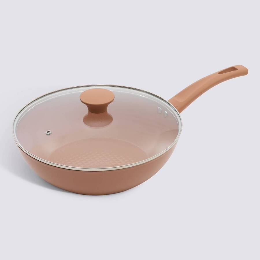 Sauteuse, Aluminium forgé, D.28 cm, Rose Blush Harmony - image 1