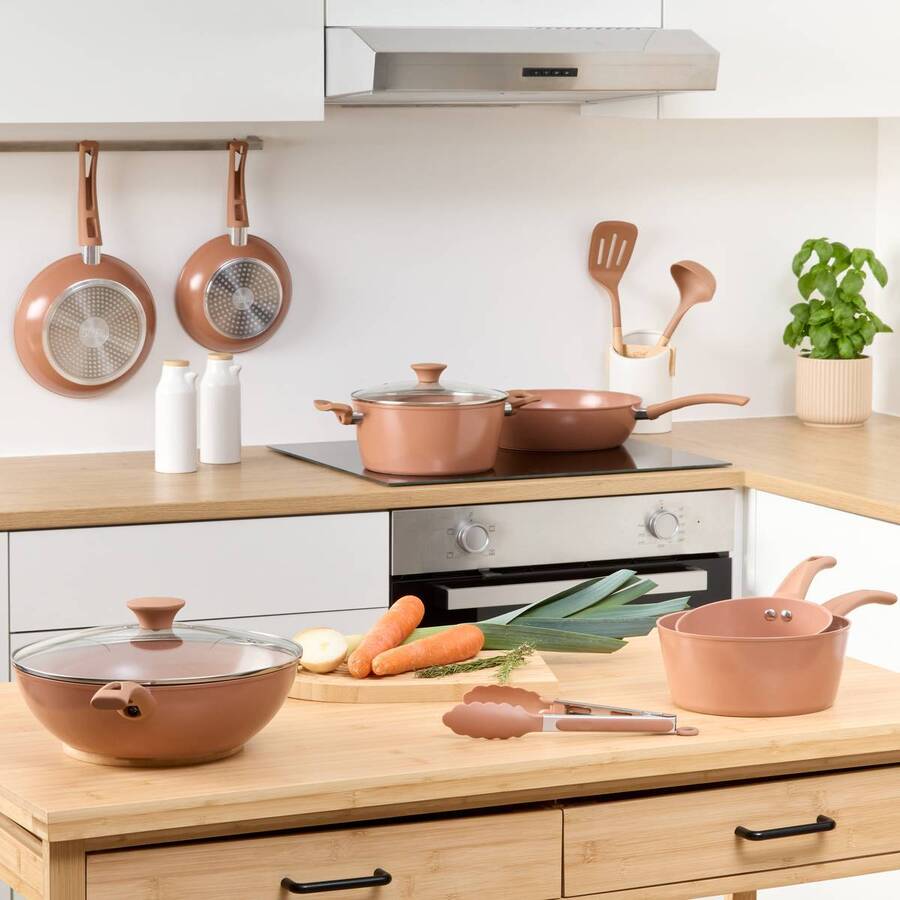 Sauteuse, Aluminium forgé, D.28 cm, Rose Blush Harmony - image 2
