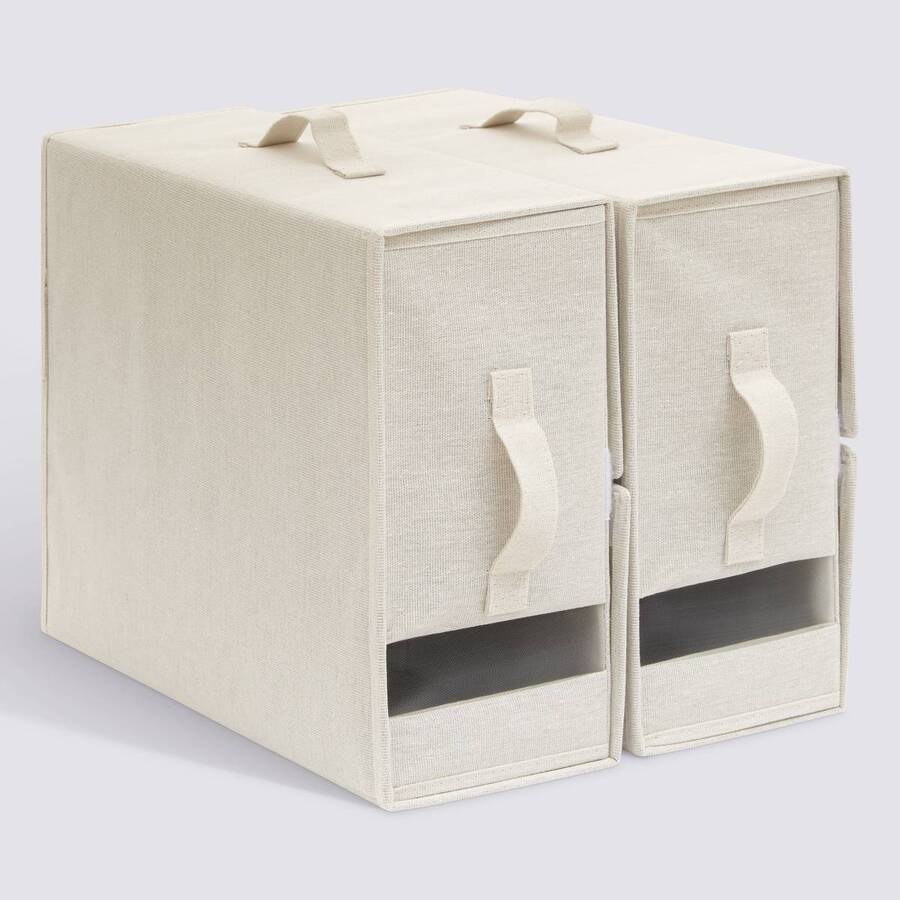 Housse de rangement pour vêtements, L.40,5 cm, Beige Dressy Plus - image 1