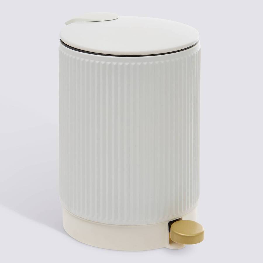 Poubelle manuelle, 2,7L, Blanc Solis - image 1