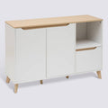 Buffet 3 portes, 120x40 cm, Blanc Luma - image 1