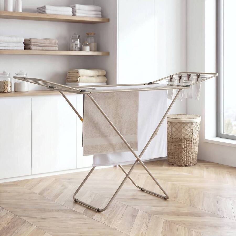 Étendoir à linge pont, 18 m d'étendage, Beige Sahara - image 2