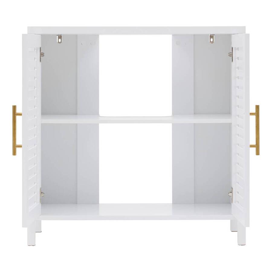 Meuble sous-lavabo 2 portes, 70x35 cm, Blanc Orea - image 4