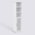 Colonne de rangement 1 porte, H.160 cm, Blanc Orea - image 1