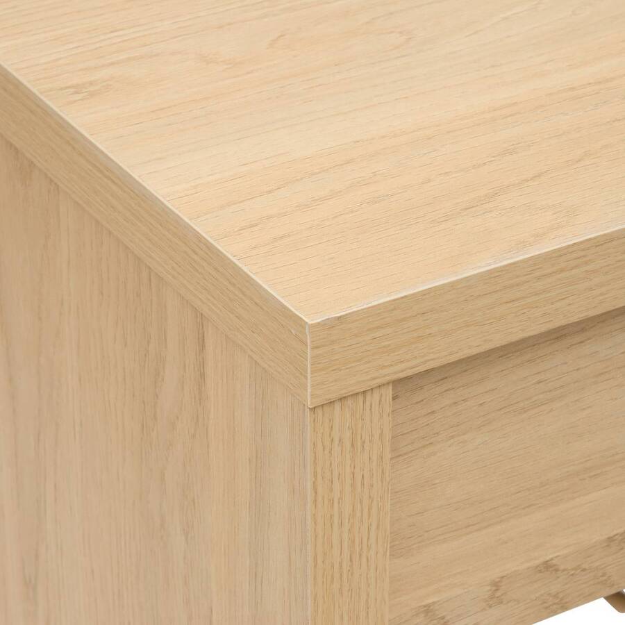 Console 2 tiroirs, 92,5x32 cm, Beige Alvo - image 4