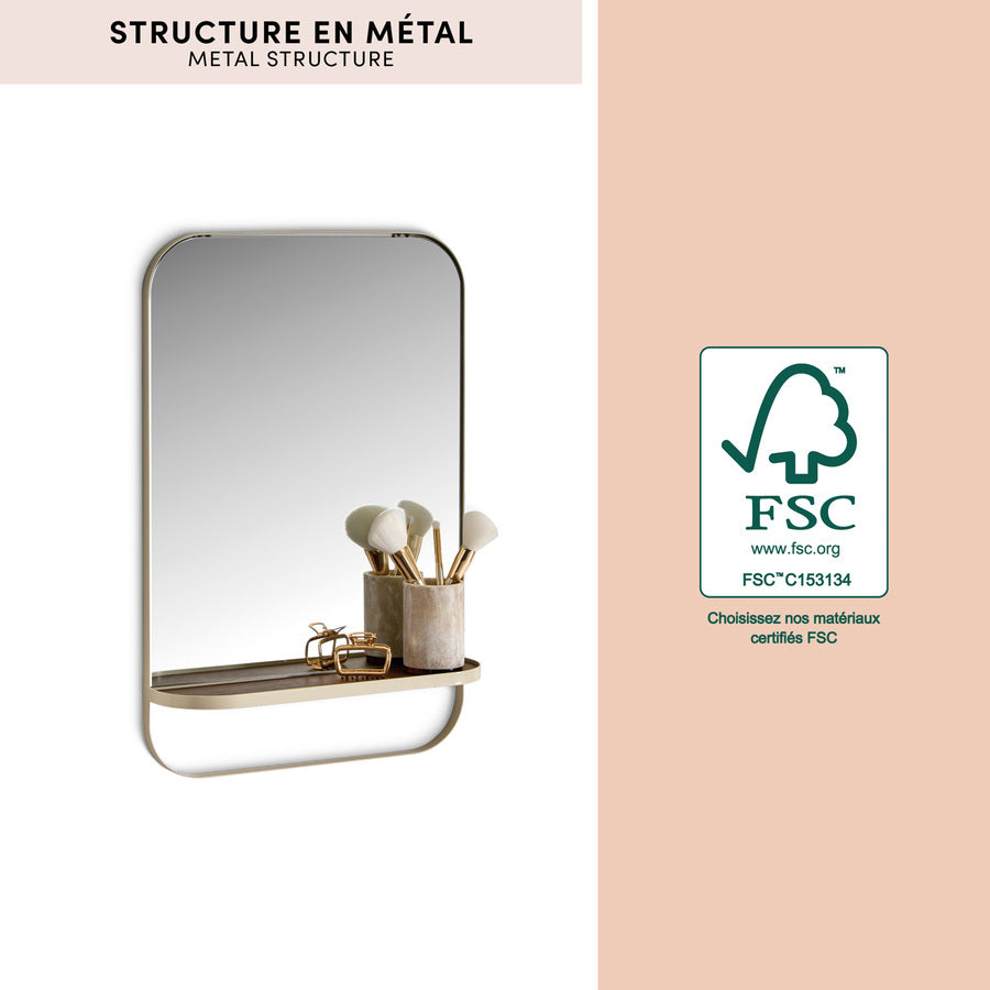 Miroir, 40x60 cm, Beige Argileo - image 3