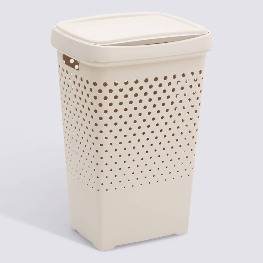 Corbeille à linge, 70L, Argile - image 1