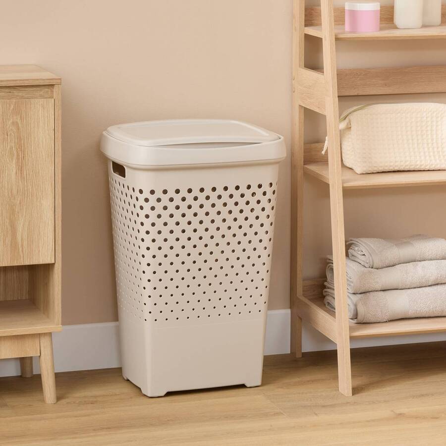 Corbeille à linge, 70L, Argile - image 2