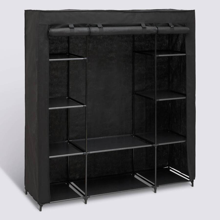 Penderie, 165x155 cm, Noir Dressy - image 1