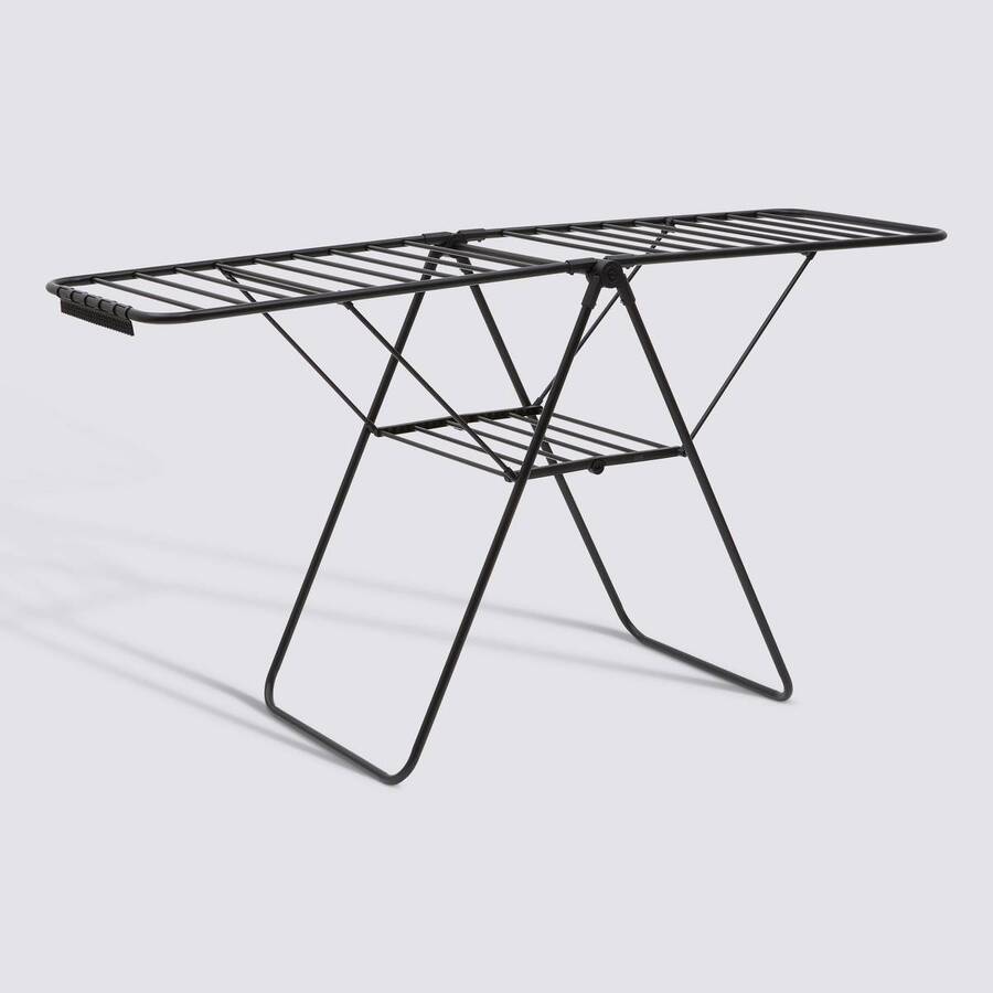 Étendoir à linge pont, 20 m d'étendage, Noir Olympe - image 1